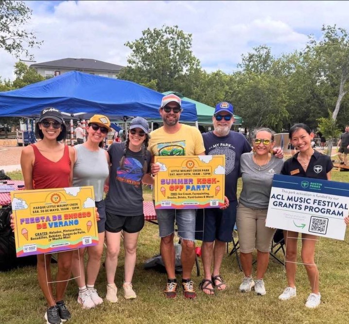 Neighbors at the Austin Parks summer kick-off